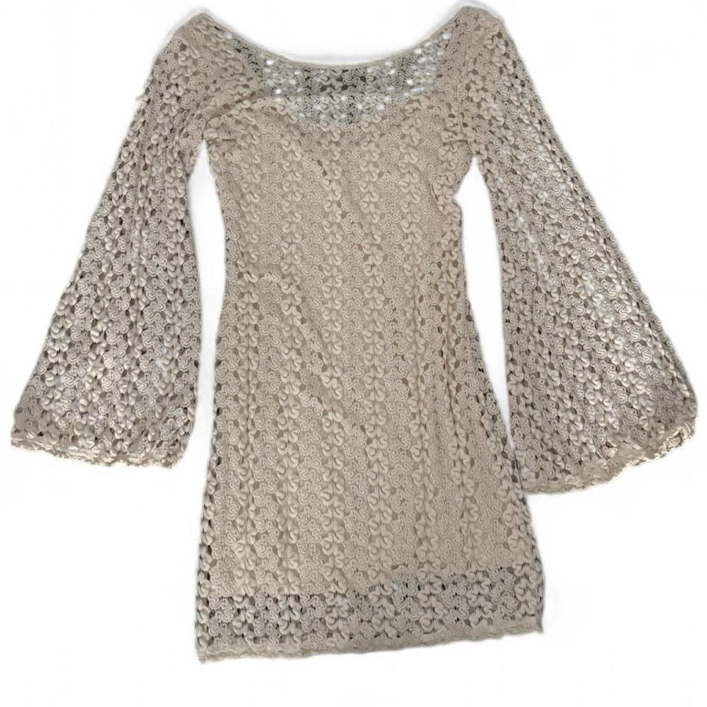 Elegant Cream knitted dress